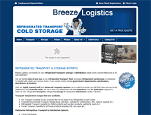 Tablet Screenshot of breezelogistics.com.au